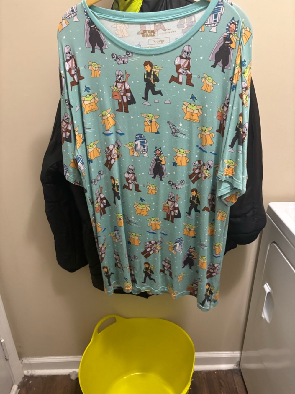 Little Sleepies Mint Tunic with Star Wars Grogu & Mandalorian Print